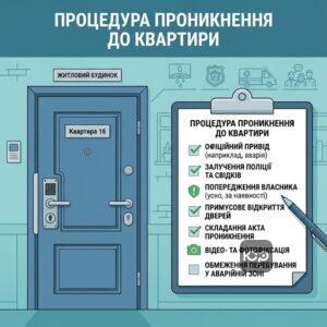 Покроковий алгоритм примусового проникнення в квартиру без згоди власника