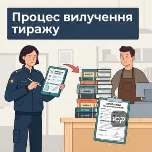 Процедура вилучення видавничої продукції інспекторами