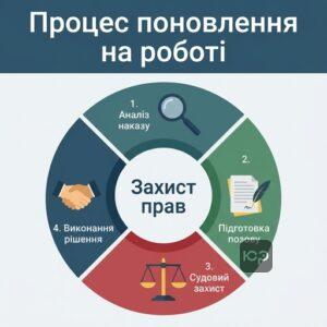 Процес поновлення на роботі адвокатом з трудових спорів