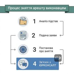 Покрокова процедура зняття арешту з рахунку у виконавчій службі Києва