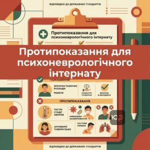 Медичні протипоказання для психоневрологічного інтернату та показання для госпіталізації