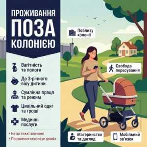 Проживання засуджених жінок за межами виправної колонії