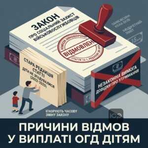 Причини відмови Міноборони у виплаті ОГД повнолітнім дітям загиблих героїв
