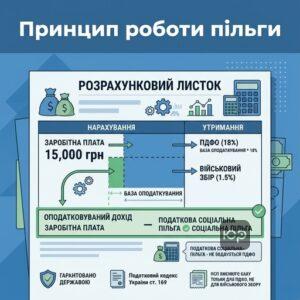 Схема як працює податкова соціальна пільга для зменшення податків