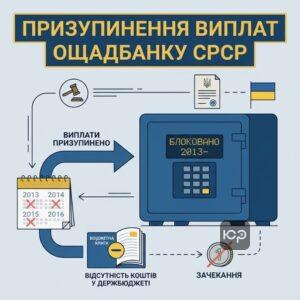 Чому виплати за вкладами Ощадбанку СРСР призупинені та заблоковані