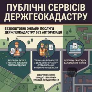 Безкоштовні онлайн послуги Держгеокадастру без авторизації