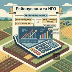 Вплив природно-сільськогосподарського районування на нормативну грошову оцінку землі.