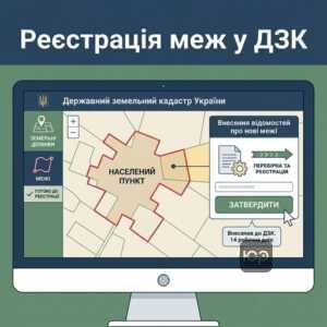Внесення відомостей про нові межі населеного пункту до Державного земельного кадастру