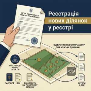 Реєстрація права власності на земельну ділянку після поділу в нотаріуса
