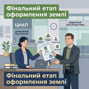 Реєстрація права власності на земельну ділянку УБД документи