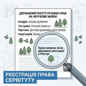 Процедура державної реєстрації лісового сервітуту в реєстрі речових прав