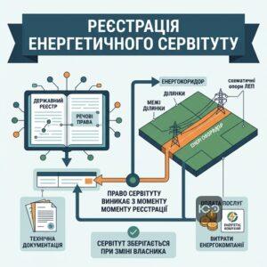 Процес державної реєстрації договору земельного сервітуту енергетика в реєстрі прав