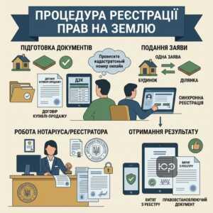 Державна реєстрація права на земельну ділянку після купівлі будинку