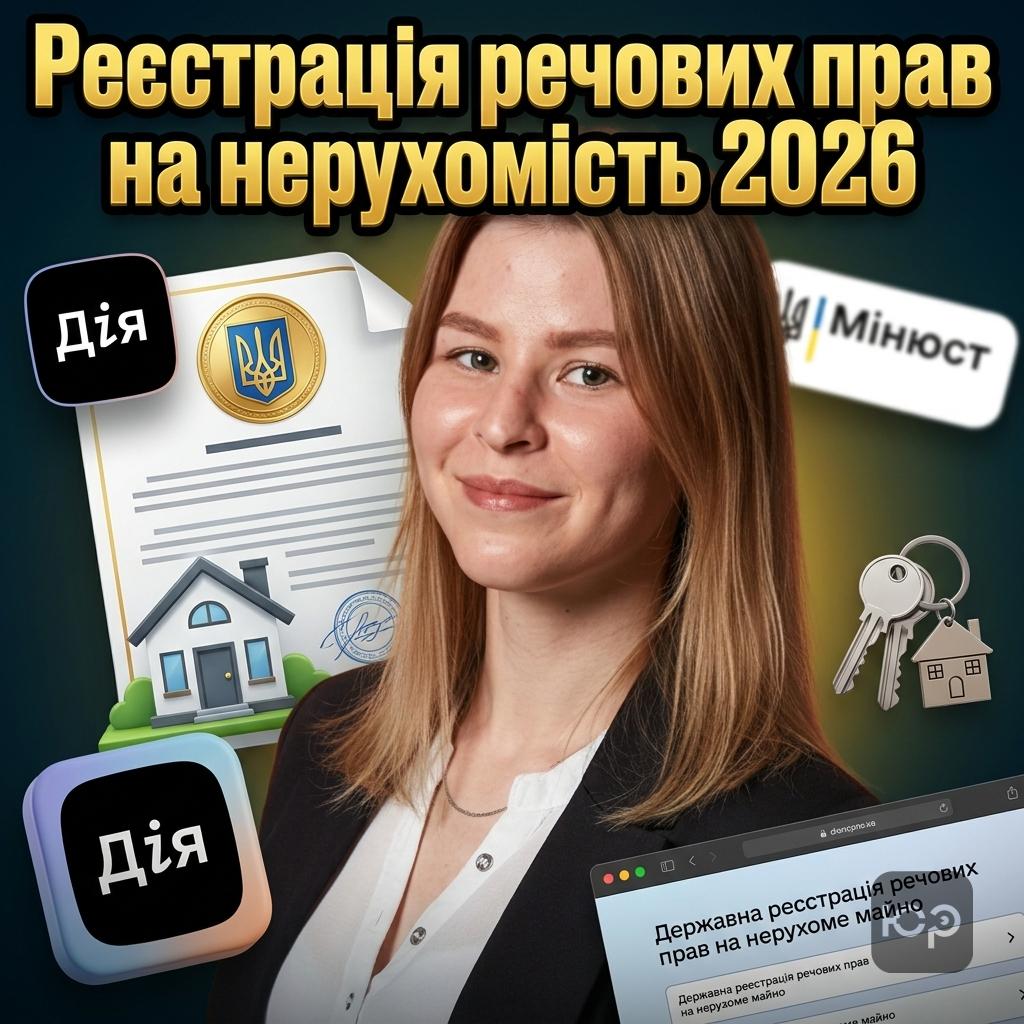Державна реєстрація речових прав на нерухоме майно: гайд 2026