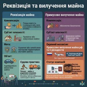 Різниця між реквізицією приватного майна та примусовим вилученням під час війни