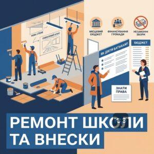 Чи обов'язково здавати гроші на ремонт школи та як діяти батькам