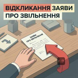 Процес відкликання заяви про звільнення за власним бажанням