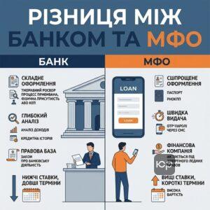 Порівняння умов кредитування в банку та мікрофінансовій організації