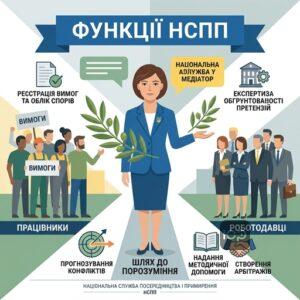 Функции Национальной службы посредничества и примирения НСПП
