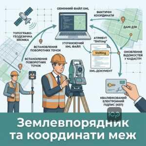 Роль інженера-землевпорядника у виправленні координат меж ділянки