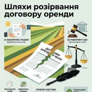 Дострокове розірвання договору оренди землі юридичні шляхи та підстави