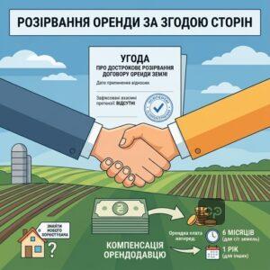 Угода про дострокове розірвання договору оренди землі та компенсації орендодавцю