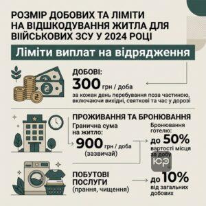 Размер суточных и лимиты на возмещение жилья для военных ВСУ в 2024 году