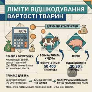 Розрахунок суми відшкодування за племінну худобу 2026