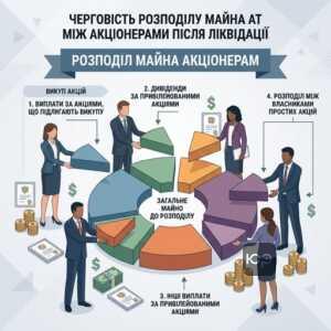 Розподіл майна АТ між акціонерами після ліквідації