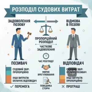 Розподіл судових витрат між позивачем та відповідачем