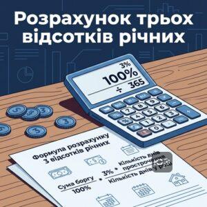 Нарахування 3 відсотків річних за житлово комунальні послуги та формула розрахунку
