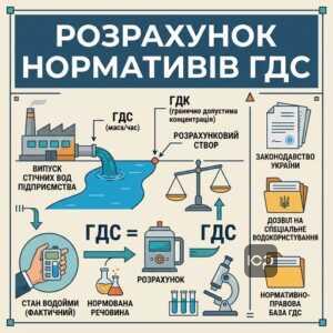 Розрахунок нормативів ГДС для стічних вод підприємства