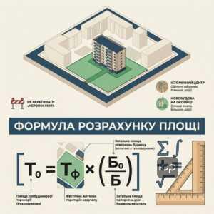 Розрахунок площі прибудинкової території за формулою