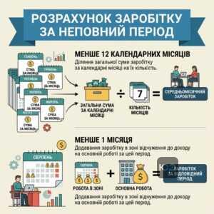 Механізм розрахунку середнього заробітку для пенсії чорнобильцям за короткий період
