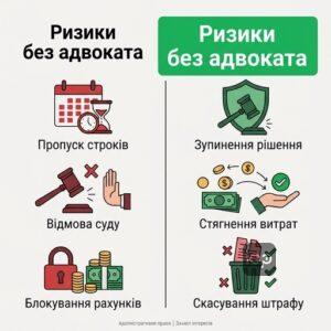 Ризики самостійного оскарження рішень держорганів без адвоката з адміністративного права
