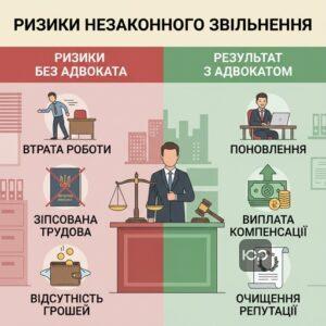 Ризики незаконного звільнення та переваги адвоката з трудових питань