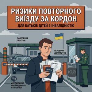 Ризики відмови у повторному виїзді з України для батьків дітей з інвалідністю