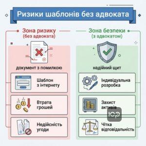 Чому небезпечно використовувати шаблони договорів з інтернету без адвоката