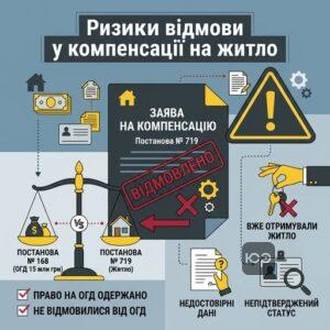 Ризики відмови у виплаті житлової компенсації ветеранам та сім'ям загиблих військовослужбовців