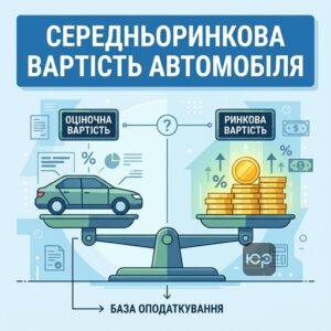 Середньоринкова вартість автомобіля для розрахунку податку на продаж