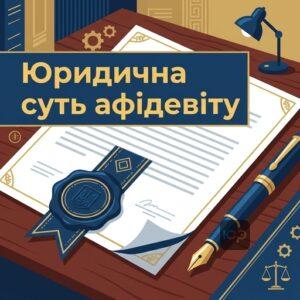 Юридичне визначення афідевіту та роль нотаріуса у засвідченні підпису афіанта