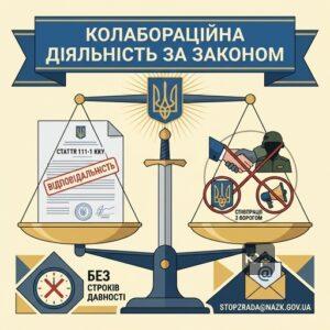 Кримінальна відповідальність за колабораційну діяльність в Україні за статтею 111-1 ККУ