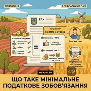 Пояснення поняття мінімальне податкове зобов'язання на землю для власників паїв