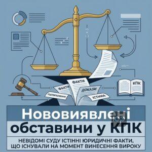 Поняття нововиявлених обставин у кримінальній справі для перегляду вироку