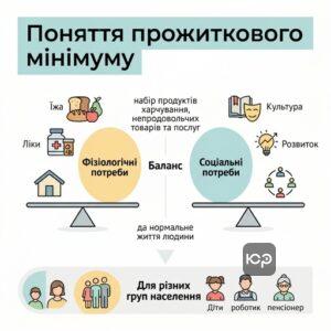 визначення прожиткового мінімуму та його складові частини