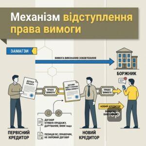 Пояснення механізму відступлення права вимоги адвокатом по кредитах