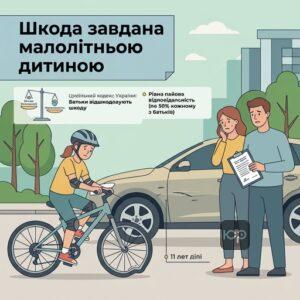 Цивільно-правова відповідальність малолітніх за пошкодження чужого майна дитиною