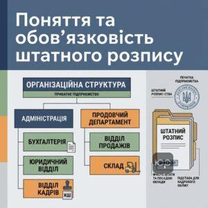 Юридичне визначення штатного розпису та його роль для приватного підприємства в Україні.