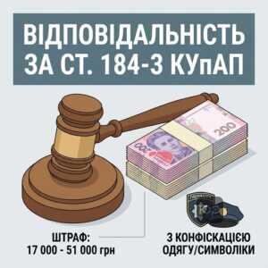 Штрафи за незаконне використання символіки поліції