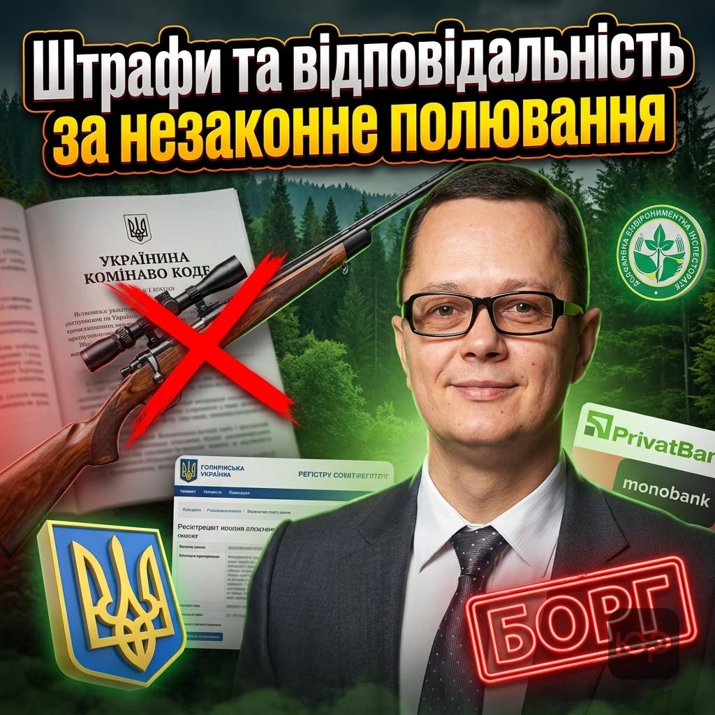 Відповідальність за порушення правил полювання: штрафи та ККУ